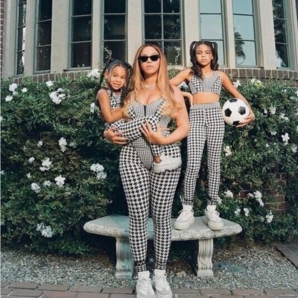 NWT- Adidas X Ivy Park Halls of Ivy 
Houndstooth Tights- KIDS SZ XL